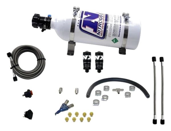 EFI Single Nozzle Piranha System 35-50-75Hp with 5Lb Bottle Nitrous Express NX 20001-05