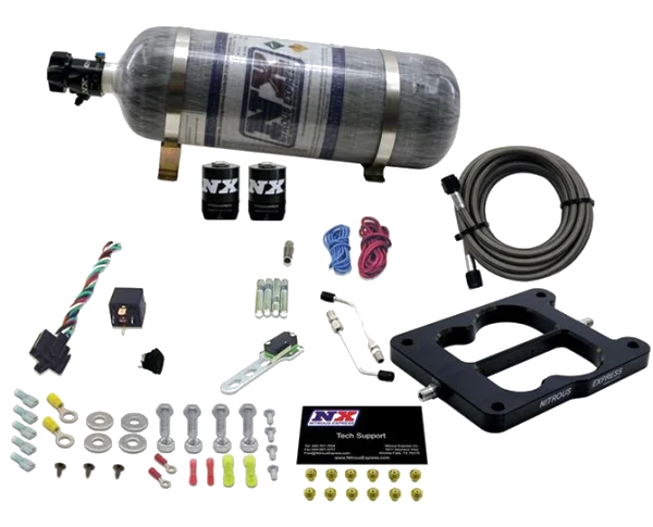 Q-Jet Spreadbore Nitrous System 50-300Hp with 12Lb Carbon Bottle Nitrous Express NX 30080-12