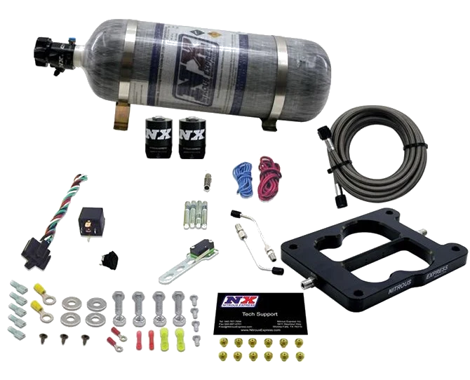 Q-Jet Spreadbore Nitrous System 50-300Hp with 12Lb Carbon Bottle Nitrous Express NX 30080-12