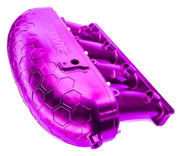 Billet Aluminum Intake Manifold V2 without Flap Delete Kit and Fual Rail RTMG Performance for 1.8 2.0 TSI TFSI EA888 Gen 3 Purple