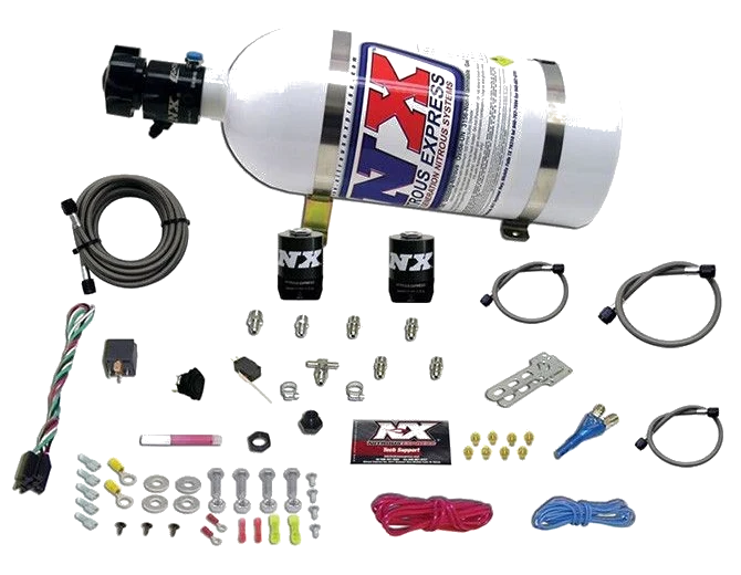 Zestaw mokry nitro NOS Nitrous Express NX 20923-10 Sport Compact EFI z jedną dyszą i butlą 10lbs (4.5kg)