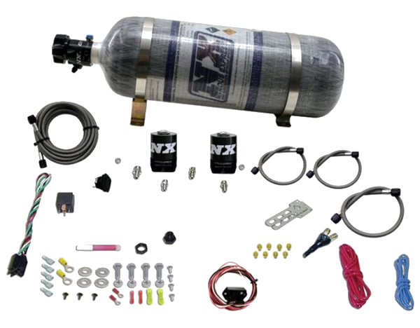 Drive-By-Wire Single Nozzle System with 12Lb Carbon Bottle for GM Vehicles (35-150Hp) Nitrous Express NX 20930-12