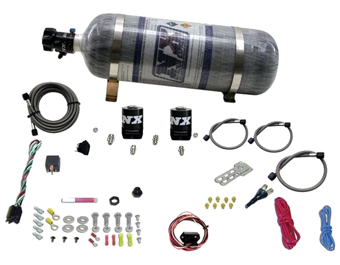 Drive-By-Wire Single Nozzle System with 12Lb Carbon Bottle for GM Vehicles (35-150Hp) Nitrous Express NX 20930-12
