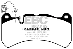 DP42355R Klocki hamulcowe YELLOWSTUFF EBC Brakes Maserati Ghibli M157 Quattroporte M156