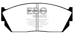 DP432 Klocki hamulcowe ULTIMAX2 EBC Brakes Honda Accord SY Ballade Civic 2nd Gen SL Civic 3rd Gen AG Civic 3rd Gen AH Civic CRX AF5 Civic Shuttle AR Civic 2nd Gen SL S Civic 3rd Gen AH GT