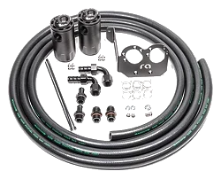 Dual Catch Can Kit for Shelby GT500 S197 Fluid Lock Radium Engineering