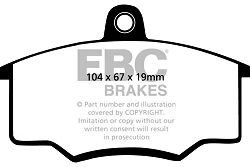 DP310 Klocki hamulcowe ULTIMAX2 EBC Brakes Audi 80 100 Coupe Volvo 340 360 80 GTE