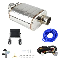 Aktywny tłumik JRspec z przepustnicą podciśnieniową sterowaną pilotem 76mm (3") prawy