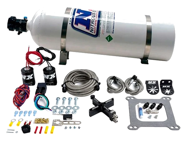 4150 Covert Crossbar Plate System Pro-Power 100-500Hp with 15Lb Bottle Nitrous Express NX 63541-15