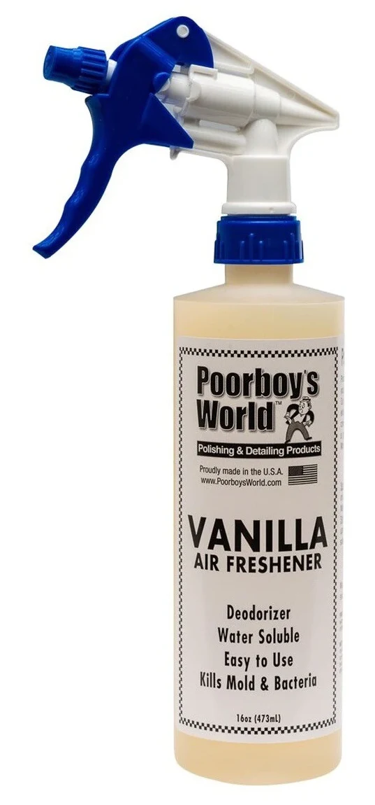 POORBOY'S WORLD Air Freshener - Vanilla zapach do auta odświeżacz powietrza o zapachu waniliowym 473ml