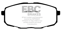 DP41562R Klocki hamulcowe YELLOWSTUFF EBC Brakes Hyundai Kona KIA Hyundai Elantra Elantra GT Kona KIA Forte Forte Koup Soul Hyundai Portugal Kauai Cee'd ED i30 FD ProCee'd ED Elantra Touring