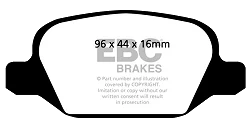 DP41430R Klocki hamulcowe YELLOWSTUFF EBC Brakes Alfa Romeo 147 156 GT Lancia Lybra