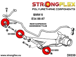 031167B: Tuleja stabilizatora tylnego BMW e24 - 031167B_15mm
