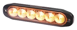 Lampa Ostrzegawcza Kogut LED Purelux Strobe Ultra Slim 12V 24V 118mm 12W