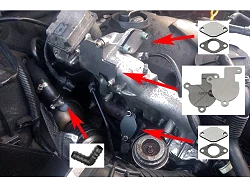 Zestaw zaślepek do usunięcia układu EGR VW/Audi/Skoda 1.9/2.0 TDI/ BEW/BHW/BKE/BRB