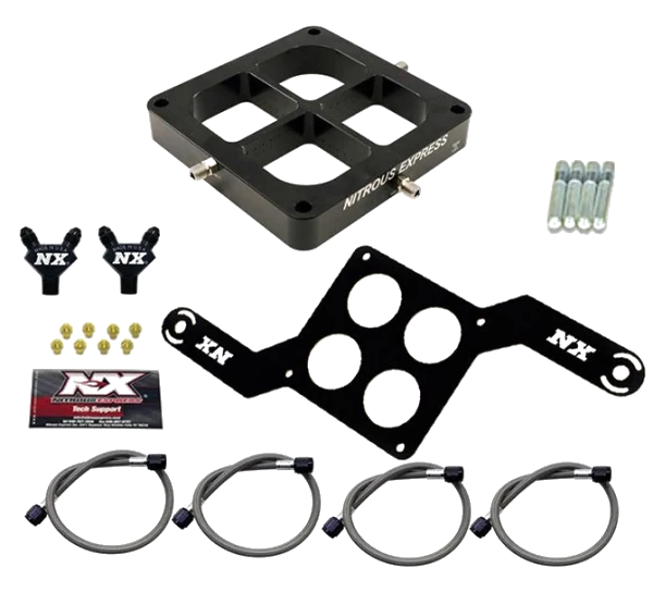 Dual Stage Billet Crossbar Plate Convesion 4500 Flange 50-300Hp Nitrous Express NX NX608