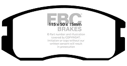 DP941 Klocki hamulcowe ULTIMAX2 EBC Brakes Mitsubishi Colt Lancer Proton Mpi C21A Mpi C22A