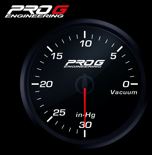 Wskaźnik Pro G Race Series RC, Podciśnienia WHITE 52mm