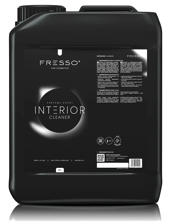 FRESSO Interior Cleaner do czyszczenia wnętrza czyści plastik skórę alcantarę 5l 5000ml