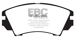 DPX2014 Klocki hamulcowe ULTIMAX2 EBC Brakes Chevrolet Camaro 5th Gen Malibu Opel Astra J Astra GTC J Cascada GTC J Insignia Zafira Tourer Saab VAUXHALL Astra J Astra GTC J Cascada GTC J Ins