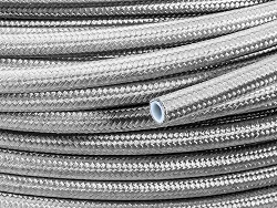 AN16 25mm (1") przewód PTFE teflonowy w stalowym oplocie