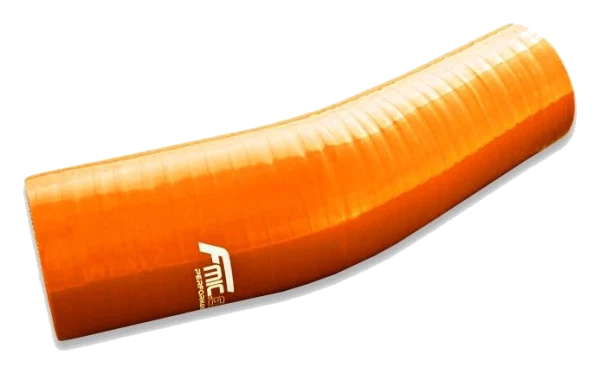 Silikonowe kolanko redukcyjne 23' 76/80mm Pomarańczowy - 002376/80-P