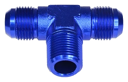 TRÓJNIK MĘSKI/MĘSKI/MĘSKI AN4-1/8 NPT-AN4 Niebieski