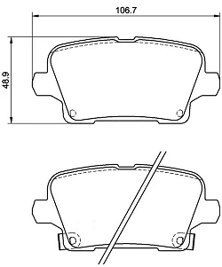 DPX3125 Klocki hamulcowe ULTIMAX2 EBC Brakes Opel Insignia Country Tourer Insignia Grand Sport Insignia Sport Tourer VAUXHALL Insignia Country Tourer Insignia Grand Sport Insignia Sport Tour