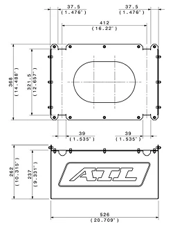 ATL Aluminiowa obudowa do zbiornika Saver Cell 7.8 Gal 30 L
