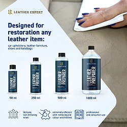 Leather Expert Leather Preparer zmywacz do skóry naturalnej przed farbowaniem 1000ml 1l