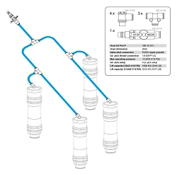 Nuke Performance Air Jack 90 Hose kit