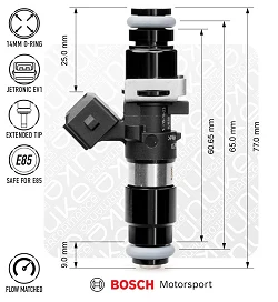 Nuke Performance Bosch Wtryskiwacze Bosch 980cc 65mm EV14L komplet 4 szt. flow matched