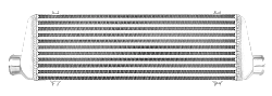 Intercooler 550x180x65mm
