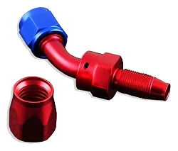 Końcówka Swivel FMIC.EU AN4 45' Viton czerwona