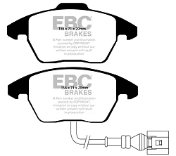 DP41517R Klocki hamulcowe YELLOWSTUFF EBC Brakes Audi A1 8X A3 8P A3 quattro 8P A3 Cabriolet 8P S1 8X Citroen Peugeot 307 Seat Altea Altea Freetrack Ibiza 6J Ibiza 6P Leon 1P Toledo Skoda Fa