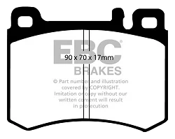 DP681 Klocki hamulcowe ULTIMAX2 EBC Brakes Mercedes-Benz R107 300 SL R107 420 SL R107 500 SL R107 560 SL