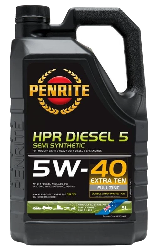 Olej silnikowy Penrite HPR Diesel 5 5W40 Semi Synthetic 5L