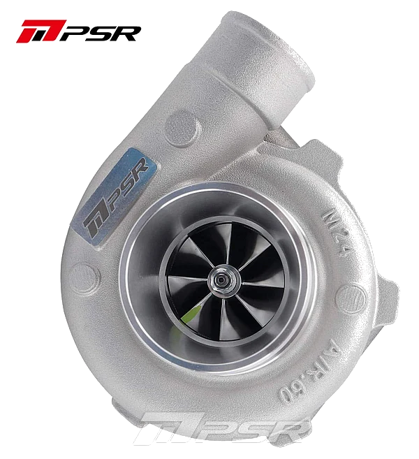 Turbosprężarka PSR 3071 Gen2 Compact Dual Ball Bearing T51R Mod Dual V-Band 0.72 A/R IWG Billet Actuator 11.6psi PSR Logoed