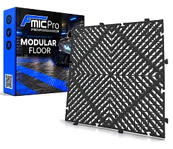 Podłoga modułowa panelowa FMIC.Pro do garażu warsztatu 40x40cm 20mm Szary