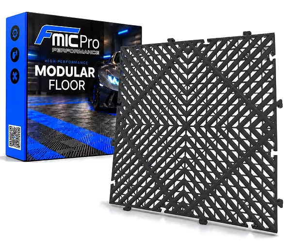 Podłoga modułowa panelowa FMIC.Pro do garażu warsztatu 40x40cm 20mm Szary
