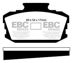 DP129 Klocki hamulcowe ULTIMAX2 EBC Brakes