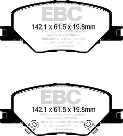 DPX2340 Klocki hamulcowe ULTIMAX2 EBC Brakes Opel Insignia Country Tourer Insignia Grand Sport Insignia Sport Tourer VAUXHALL Insignia Grand Sport Insignia Sport Tourer