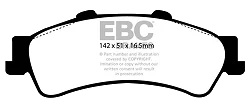 DP41630R Klocki hamulcowe YELLOWSTUFF EBC Brakes Chevrolet Astro Tahoe 4WD Cadillac Deville DTS Chevrolet Astro Van 2WD Astro Van 4WD Avalanche 1500 Silverado 1500 2WD Silverado 1500 4WD Sub