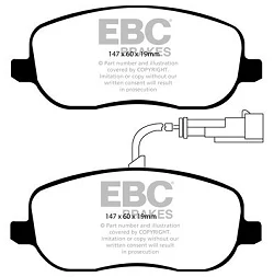DP1906 Klocki hamulcowe ULTIMAX2 EBC Brakes Fiat Croma Mk2