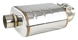 Aktywny tłumik JRspec z przepustnicą podciśnieniową sterowaną pilotem 63mm (2.5") lewy