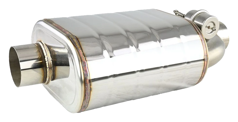 Aktywny tłumik JRspec z przepustnicą podciśnieniową sterowaną pilotem 63mm (2.5") lewy