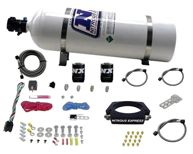 LS 102mm Plate System with 15Lb Bottle for GM Vehicles Nitrous Express NX 20933-15