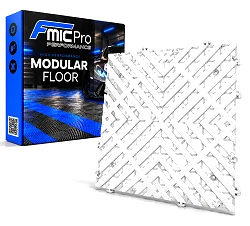Podłoga modułowa panelowa FMIC.Pro do garażu warsztatu 40x40cm 30mm Biały