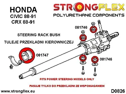 086200A: Zestaw tulei przekładni kierowniczej SPORT Honda Civic