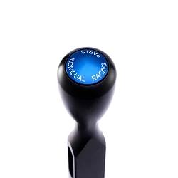 IRP short shifter Bolt-On samocentrujący Nissan 370Z Z34 Z RZ34 V3 czarny z niebieskim przyciskiem